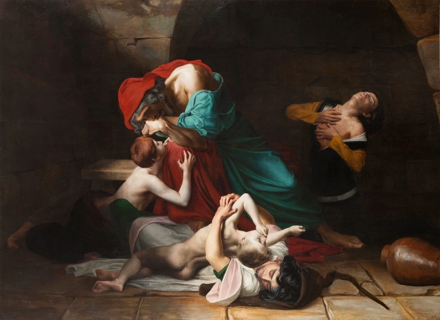 Charles Guérin - Ugolino e i suoi figli, 1882
